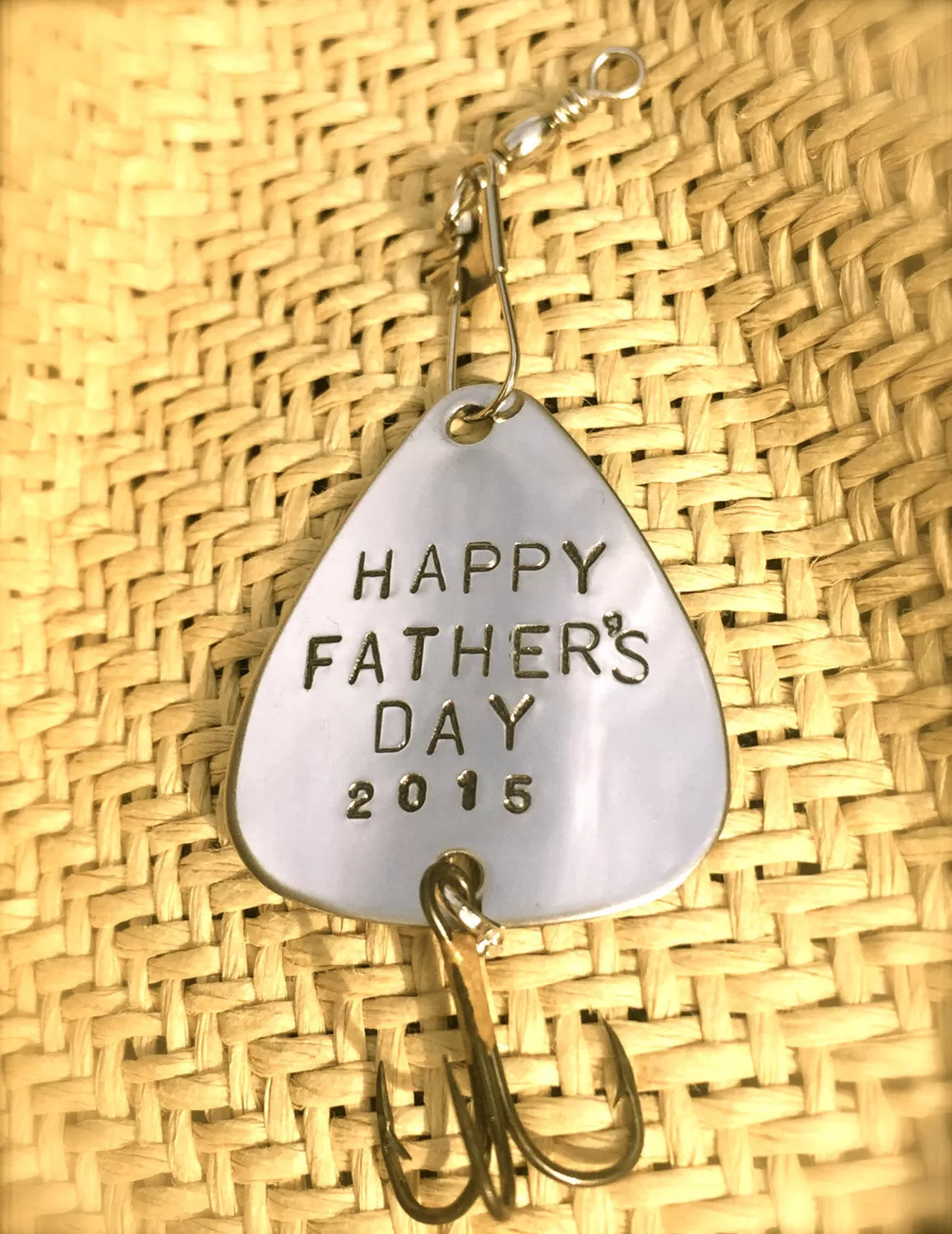 Personalized Fishing Lure, Hooked On Daddy Fishing Lure