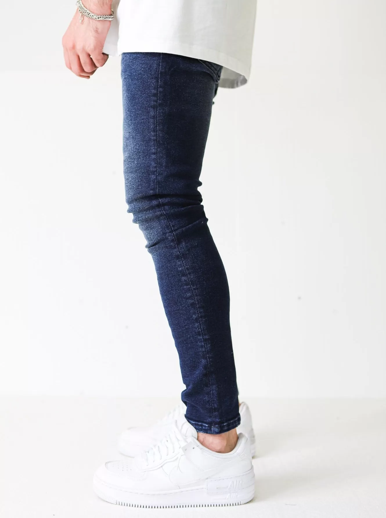 Premium Basic 4X Stretch Dark Blue Jeans