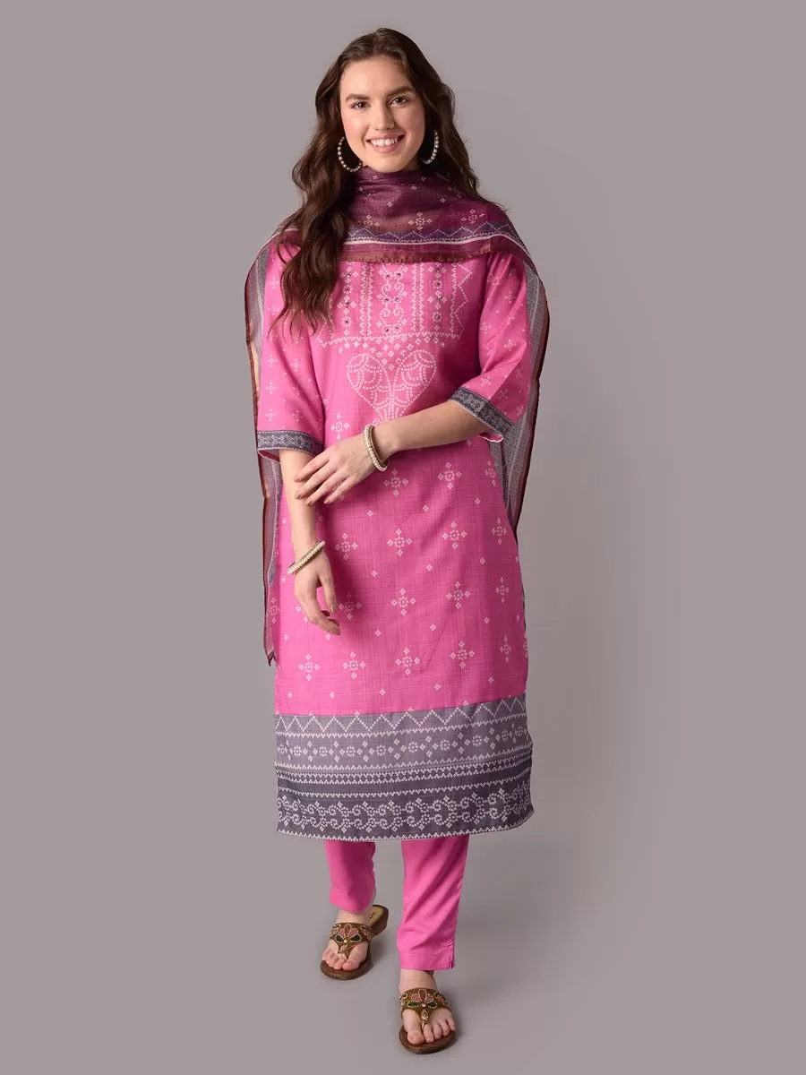 Printed Kurta Trouser Dupatta