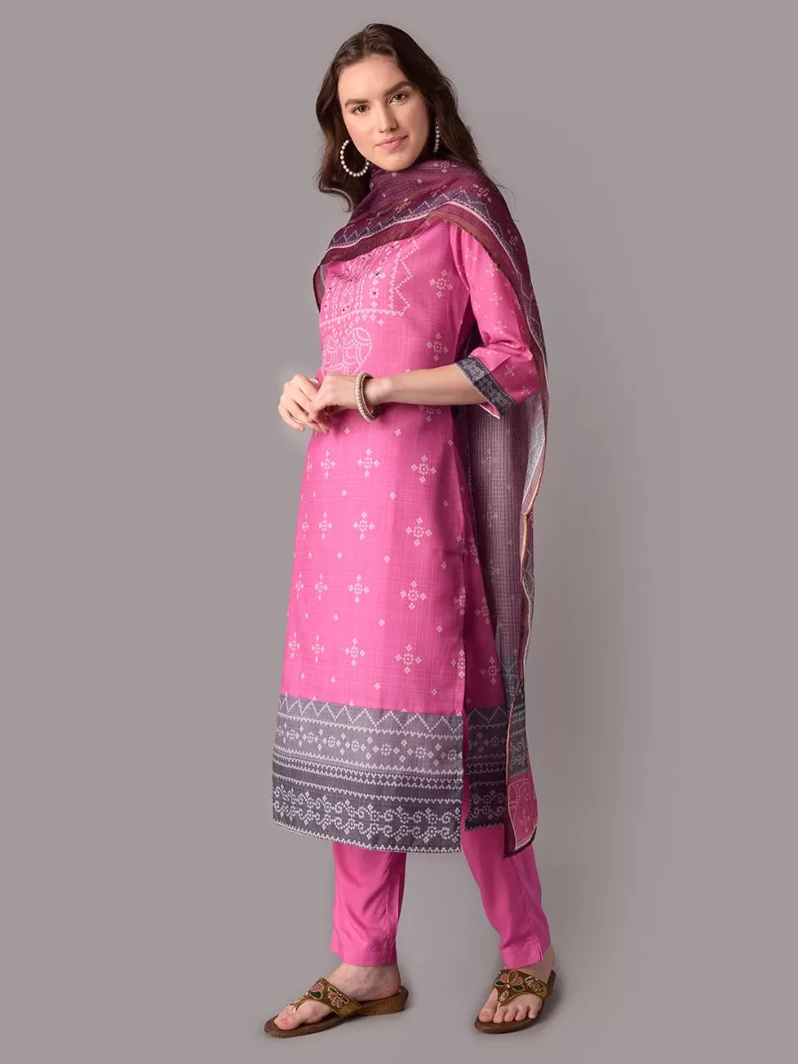 Printed Kurta Trouser Dupatta