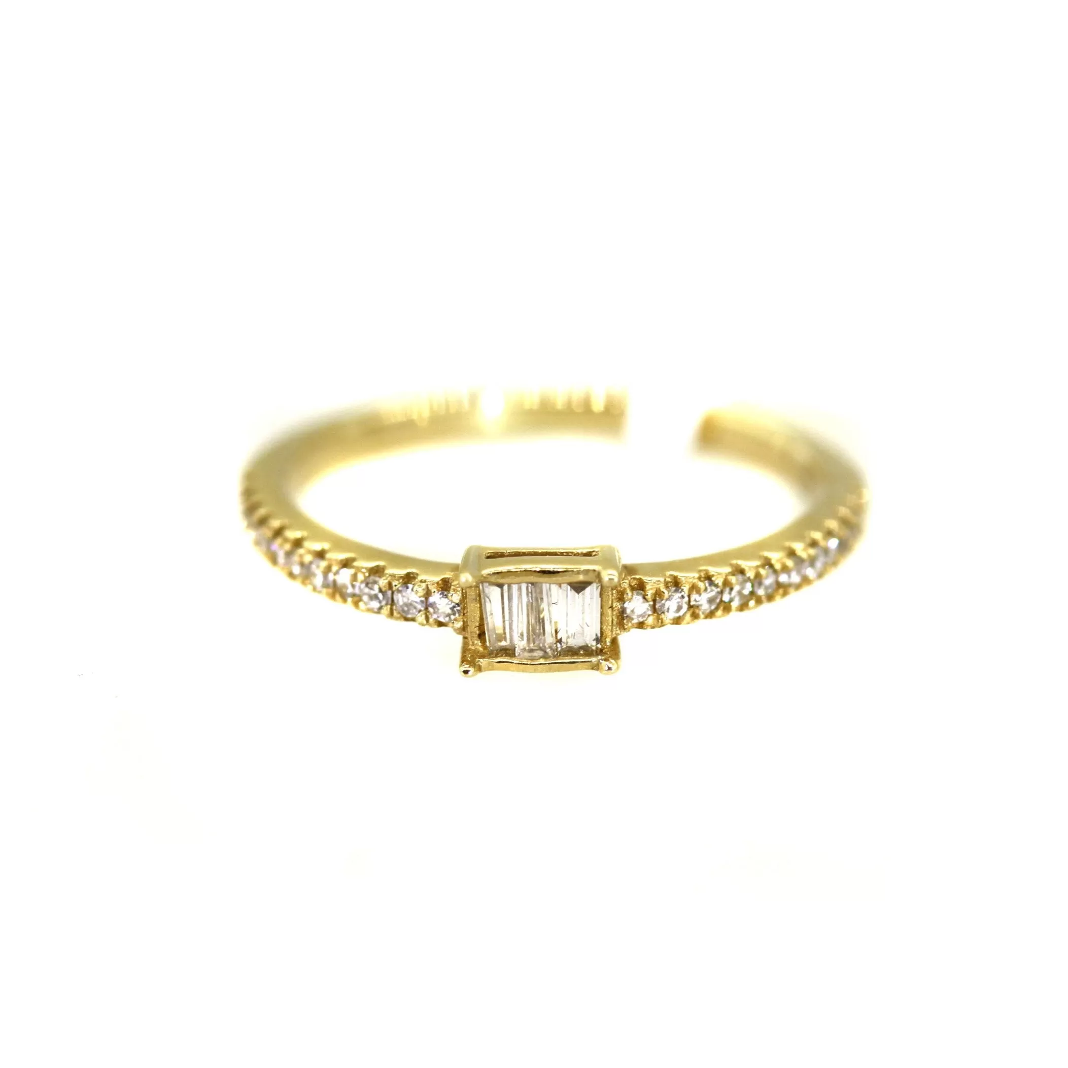 Prong Set North West Baguette Diamonds Ring