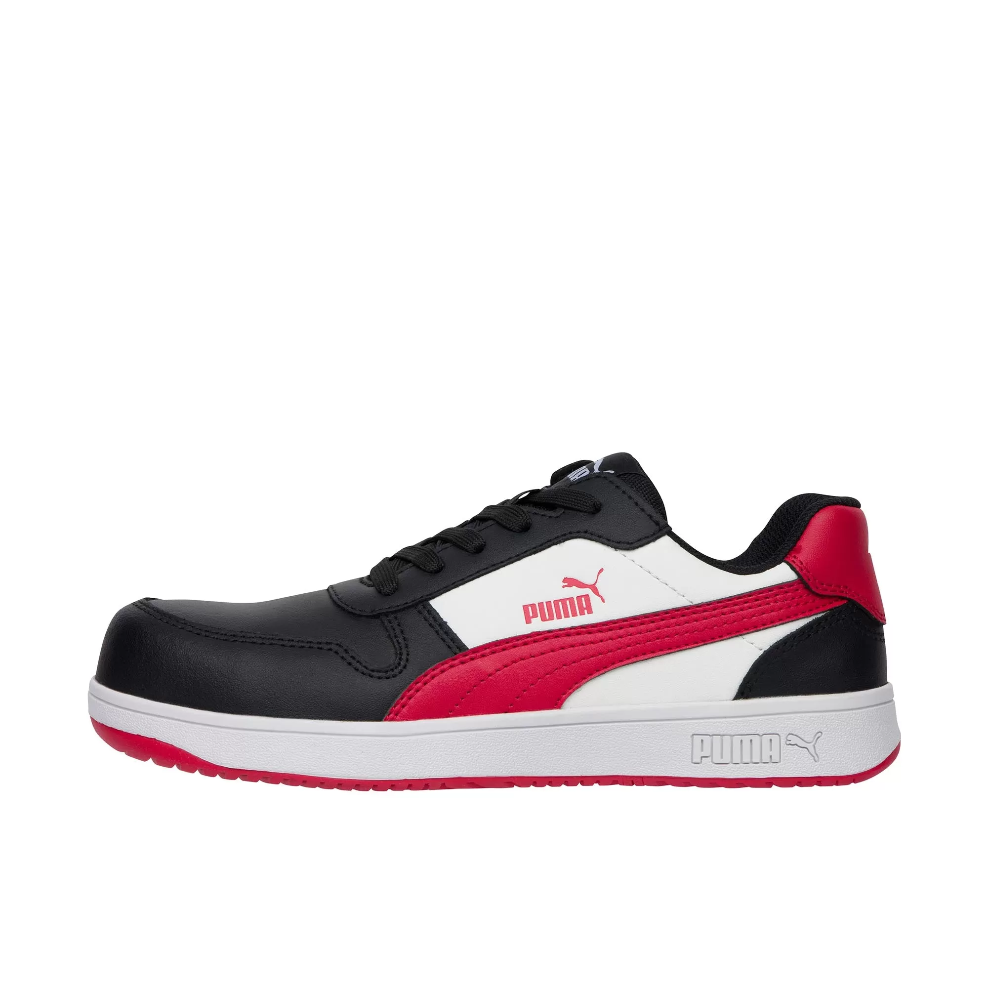 Puma Safety Womens Frontcourt Low Composite Toe Black White Red