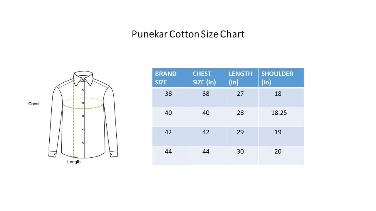 Punekar Cotton Men's Formal Handmade Golden Color Shirt for Men's.