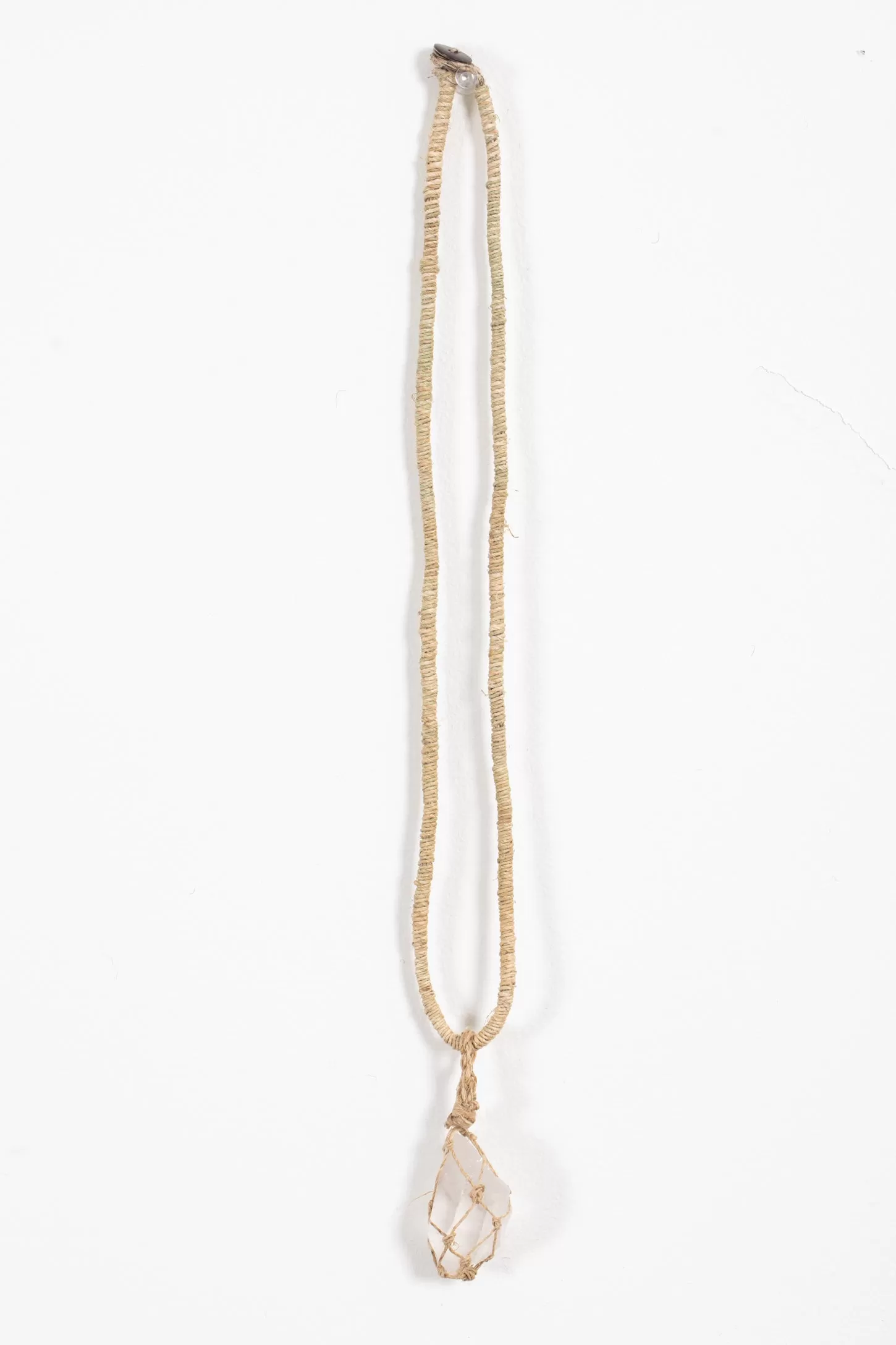 Quartz Crystal Hemp Necklace