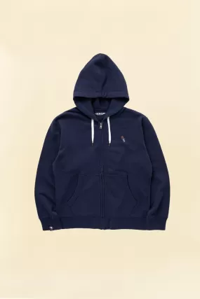 Rats Zip Hoodie - Navy