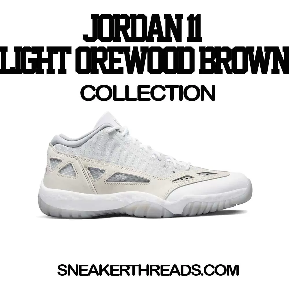 Retro 11 IE Orewood Brown Shirt - Cost - White