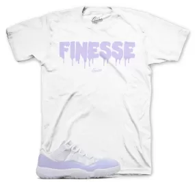 Retro 11 Pure Violet Shirt - Finesse -White