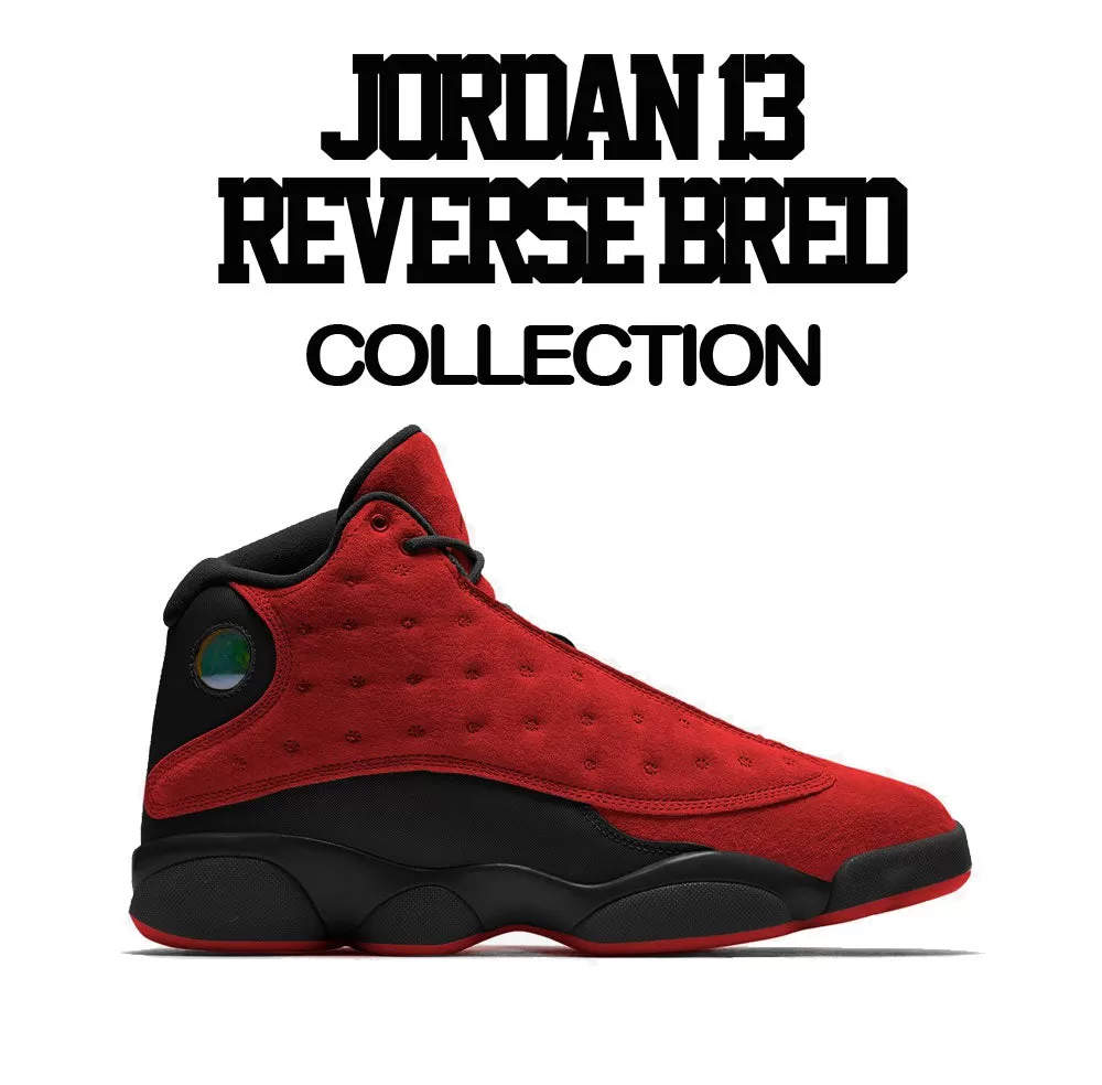 Retro 13 Reverse Bred Shirt - ST Drip - Gym Red