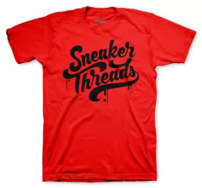 Retro 13 Reverse Bred Shirt - ST Drip - Gym Red