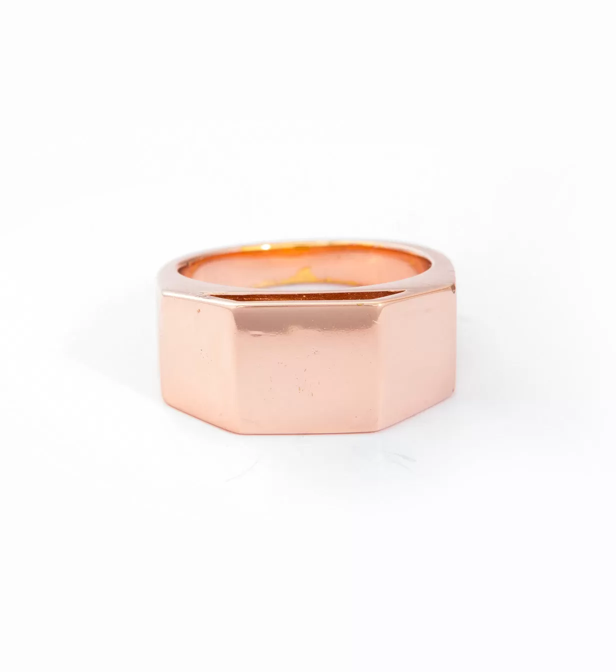 Rose Gold Cut Out Pedestal Ring