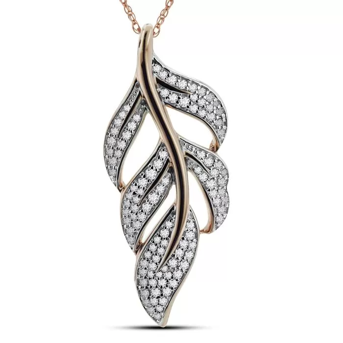 Rose Gold Diamond Eternal Pendant