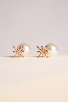 Samara CZ Star & Pearl Studs