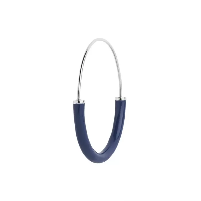 Serendipity Hoop Medium, Silver/Blue