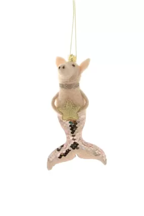  Shimmery Crowned Pig  Ornament