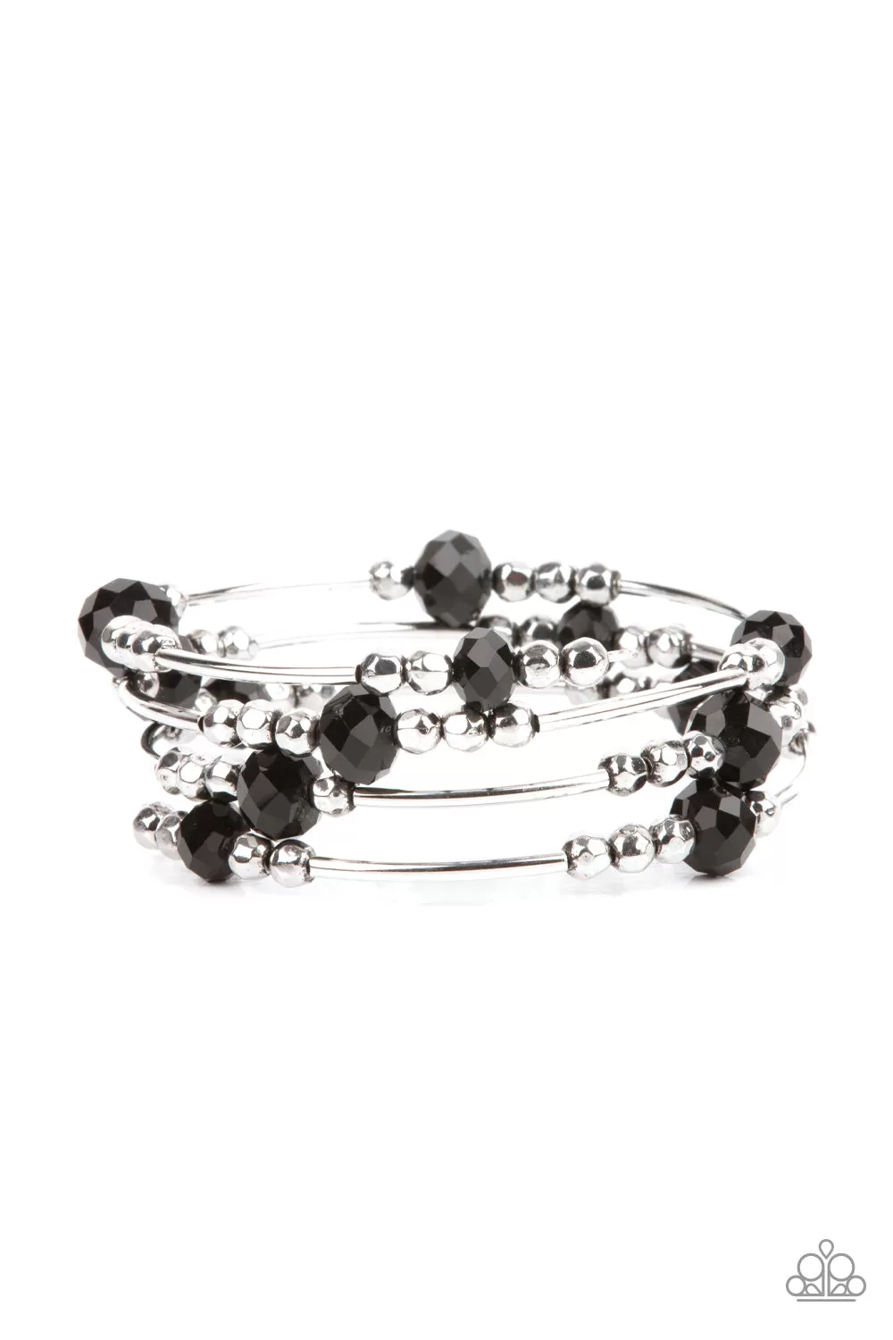 Showy Shimmer - Black Paparazzi Bracelet