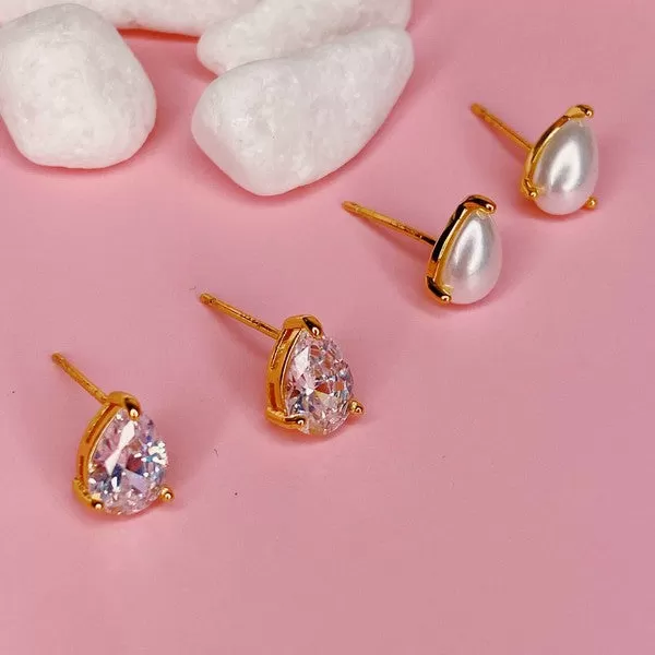 So Classy Teardrop Stud Earrings