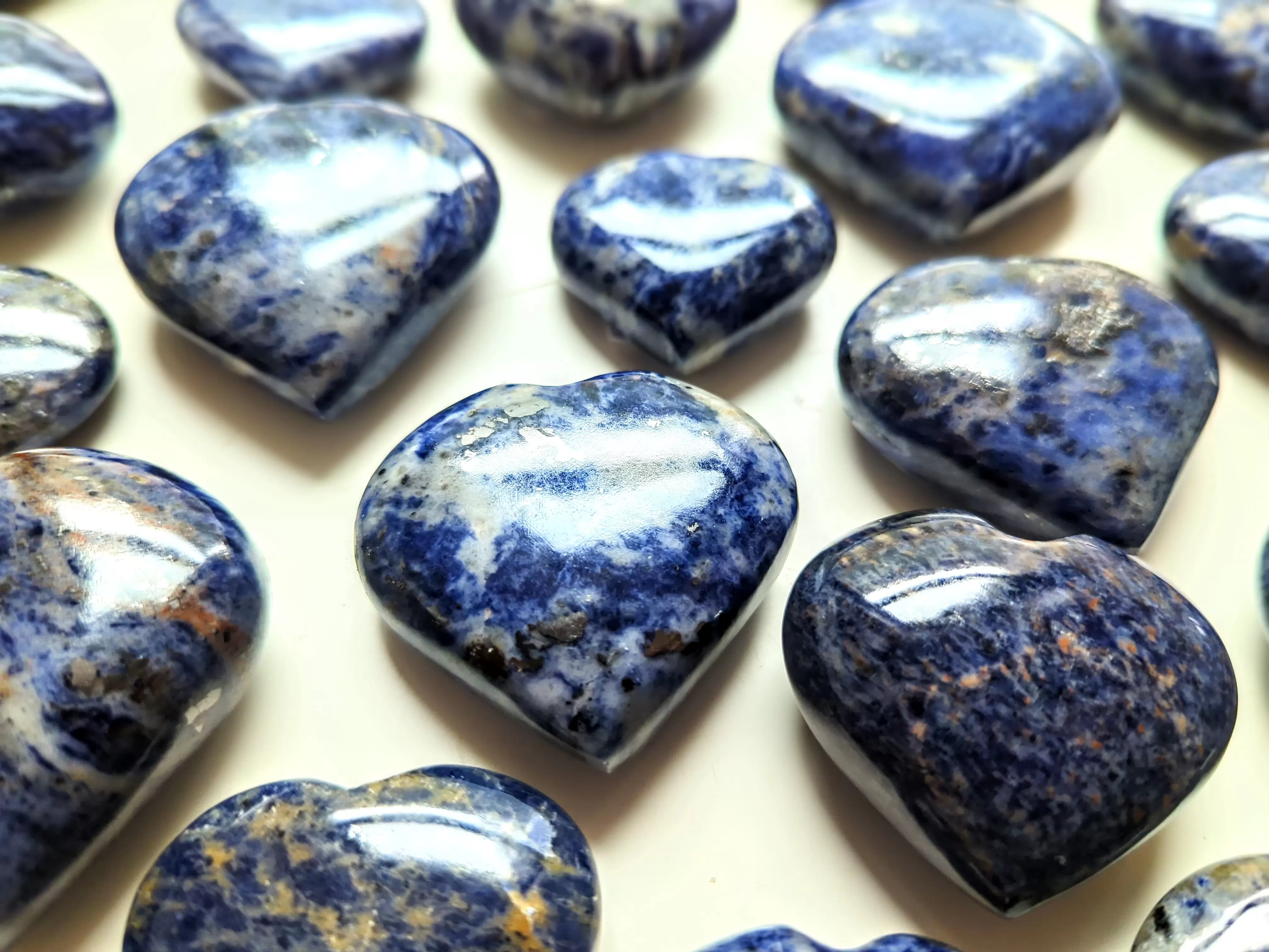 Sodalite Crystal Heart