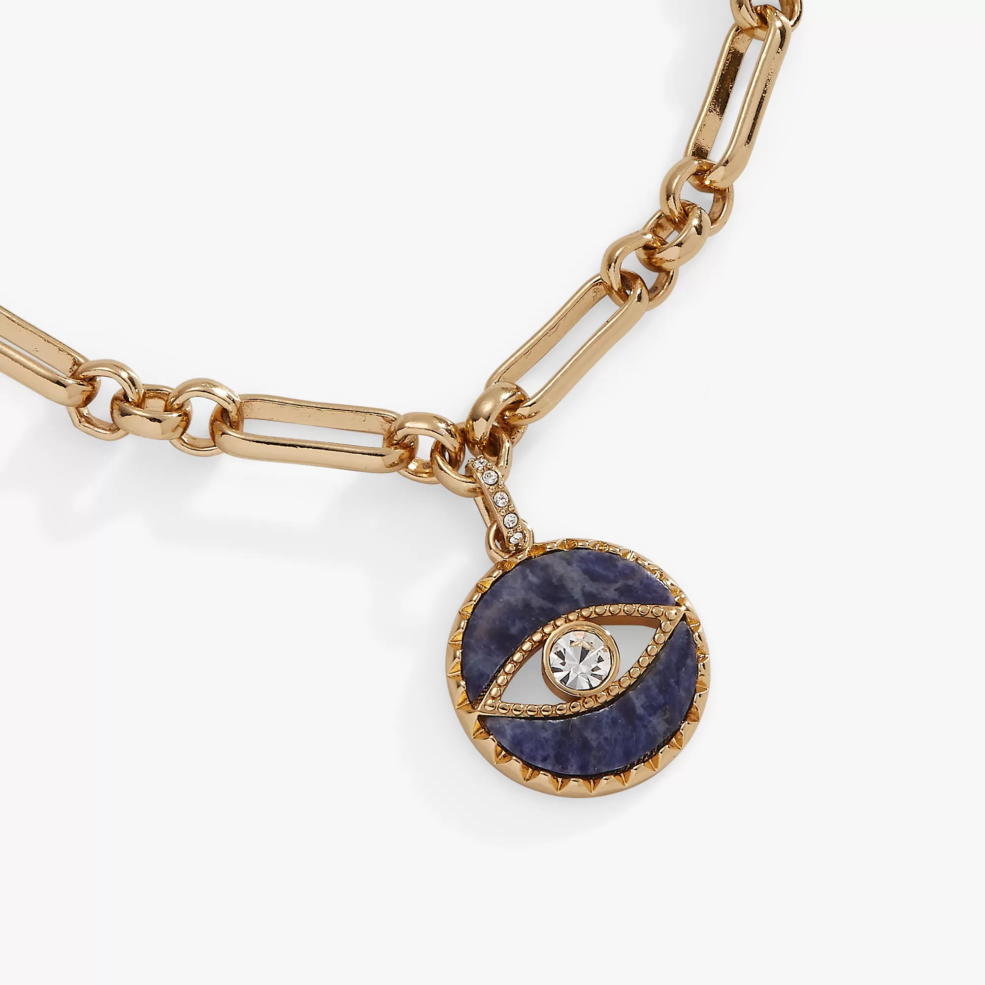 Sodalite Evil Eye Chain Bracelet