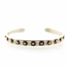 Sterling Silver & Gold Stud Cuff