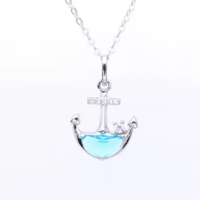 Sterling Silver Anchor Necklace