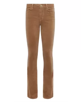 Stevie Velvet High Rise Straight Leg Denim (Dark Cappuccino)