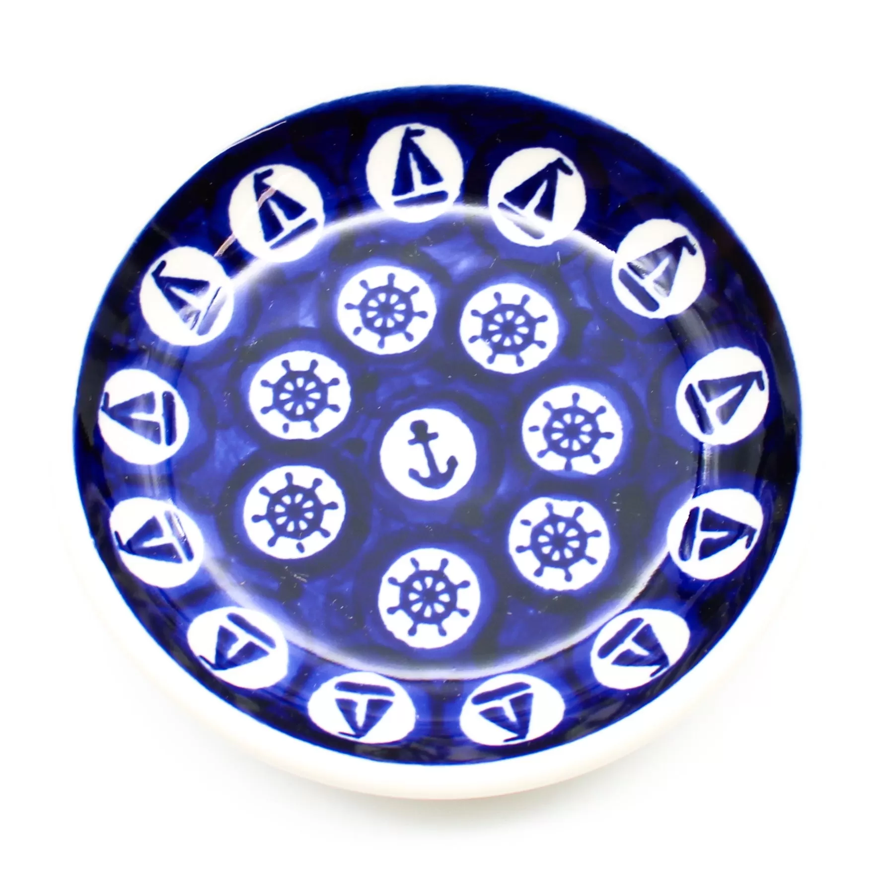 Teabag Plate in Nautical Blue