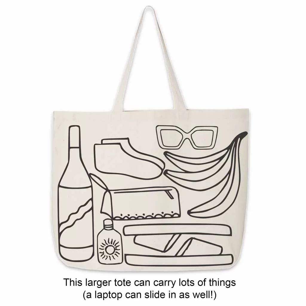 Tennis Anyone? Large Canvas Tote Bag