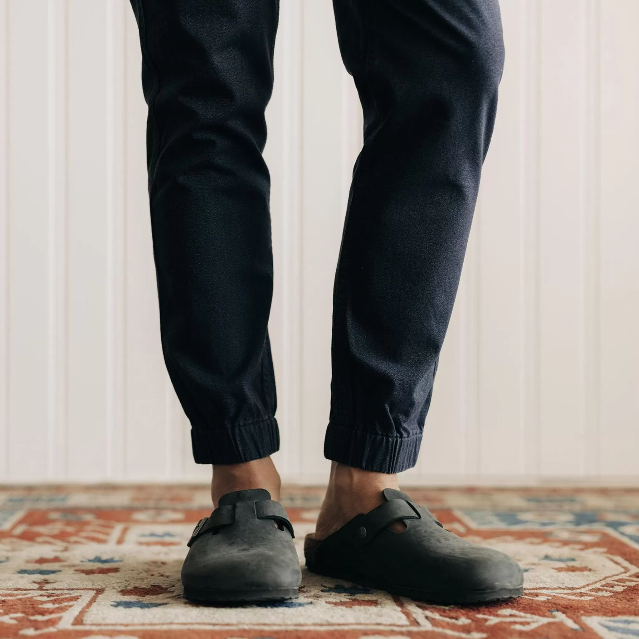 The Apres Pant in Navy Twist Jaspe Twill