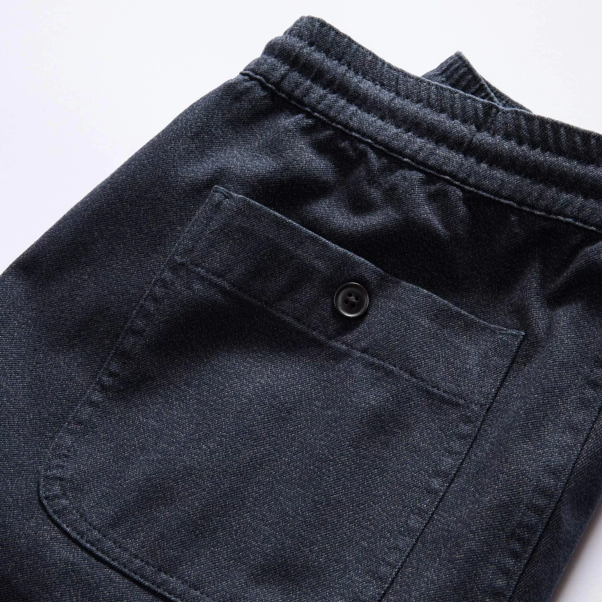 The Apres Pant in Navy Twist Jaspe Twill