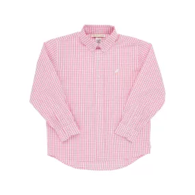 The Beaufort Bonnet Company - Hamptons Hot Pink Windowpane Dean's List Dress Shirt