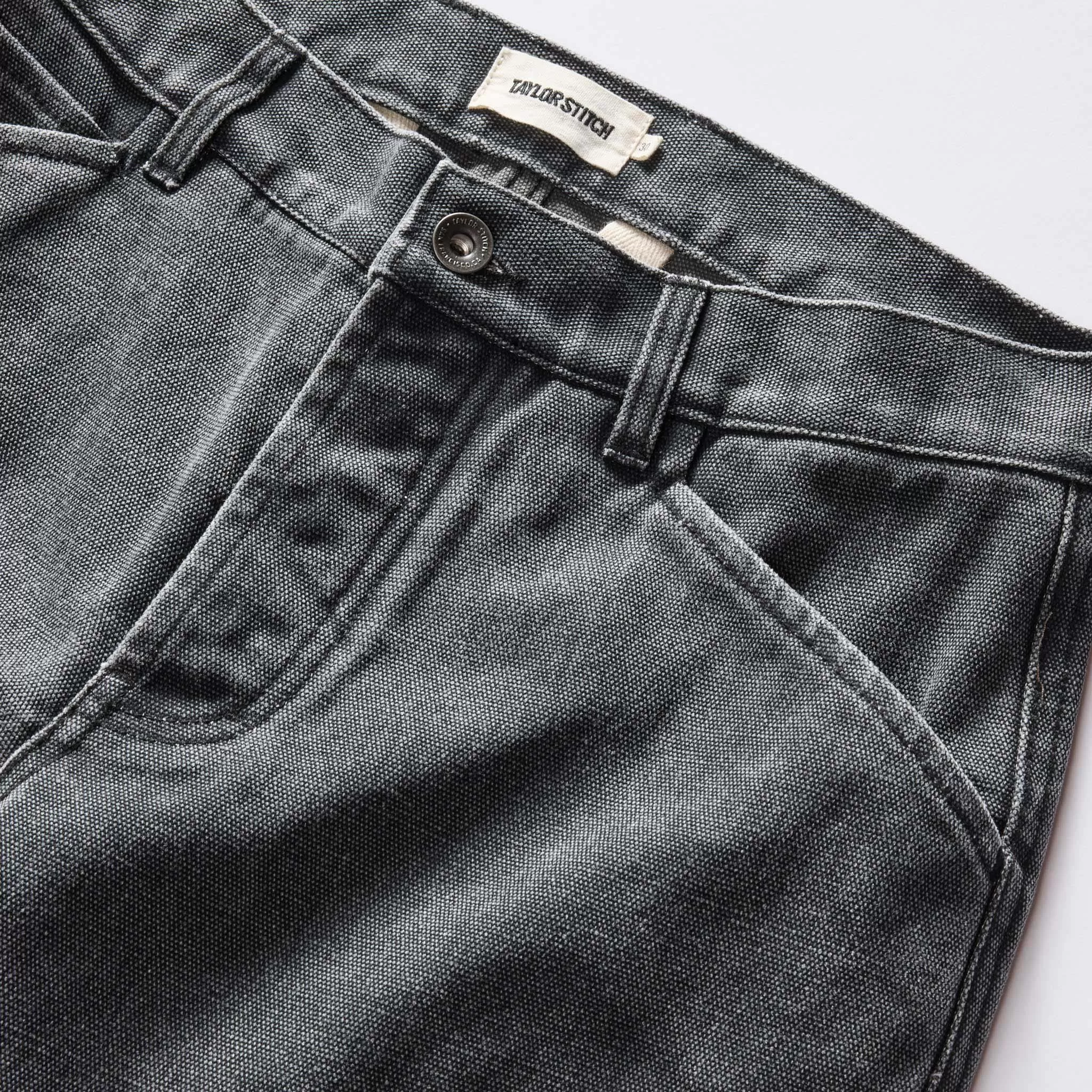 The Camp Pant in Coal Chipped Canvas