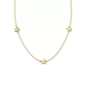 Three Star Charm Necklace