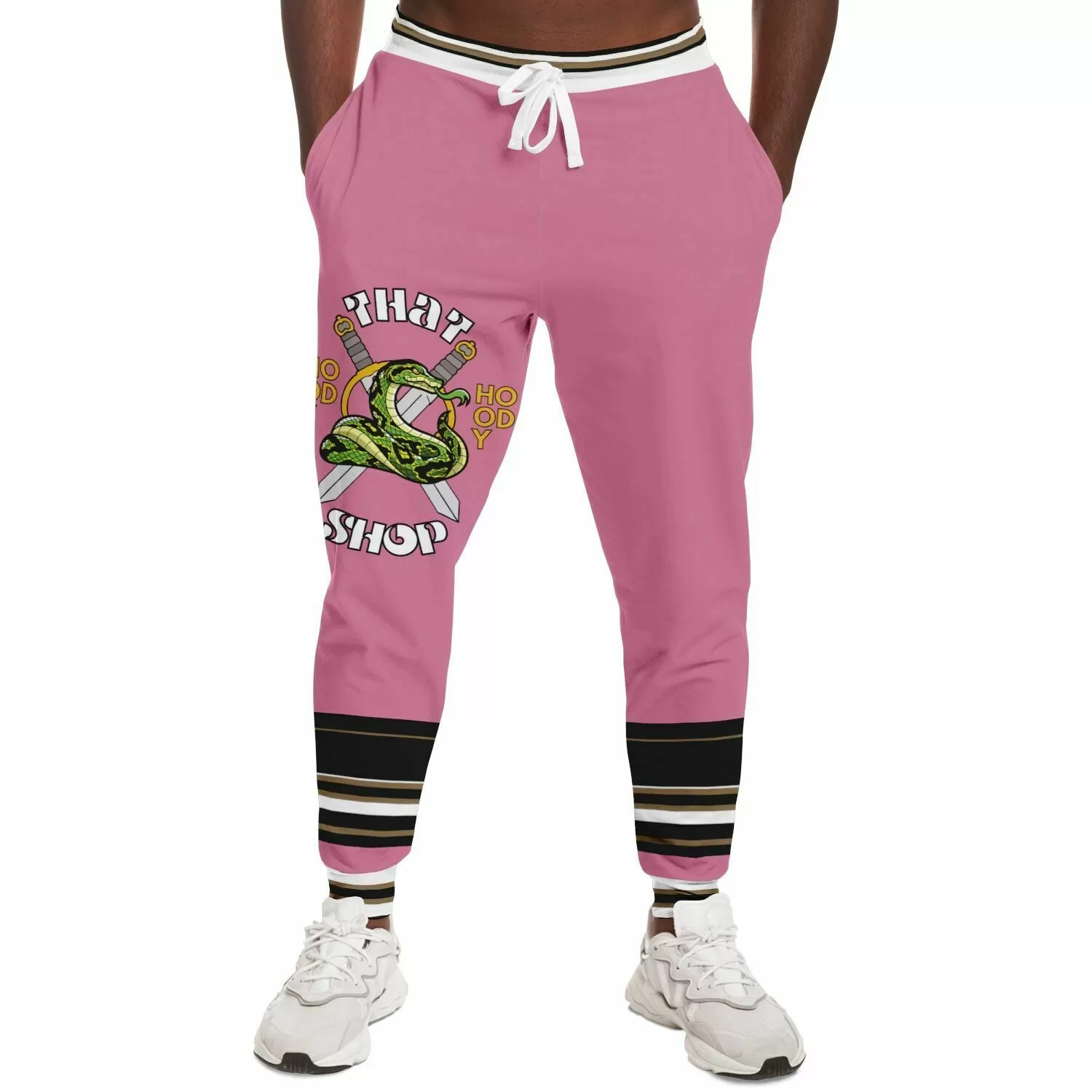 THS Snake Bite Fleece Joggers in Pink