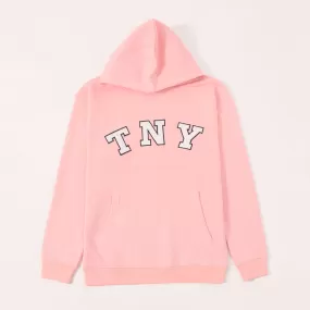 TNY Unisex Oversized Hoodie - Soft Pink