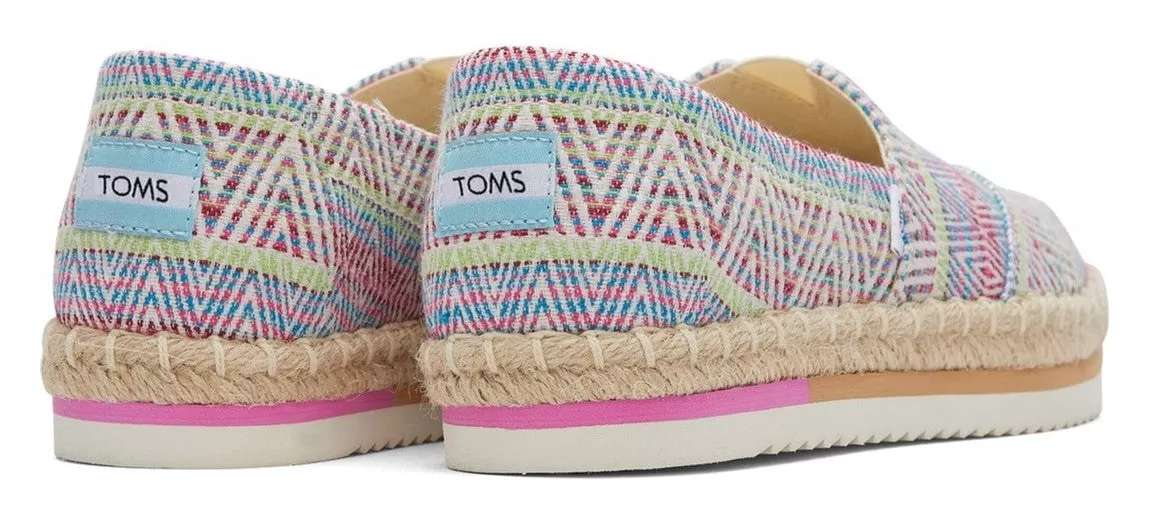 TOMS Alpargata Platform Rope Womens Slip On Casual Shoe