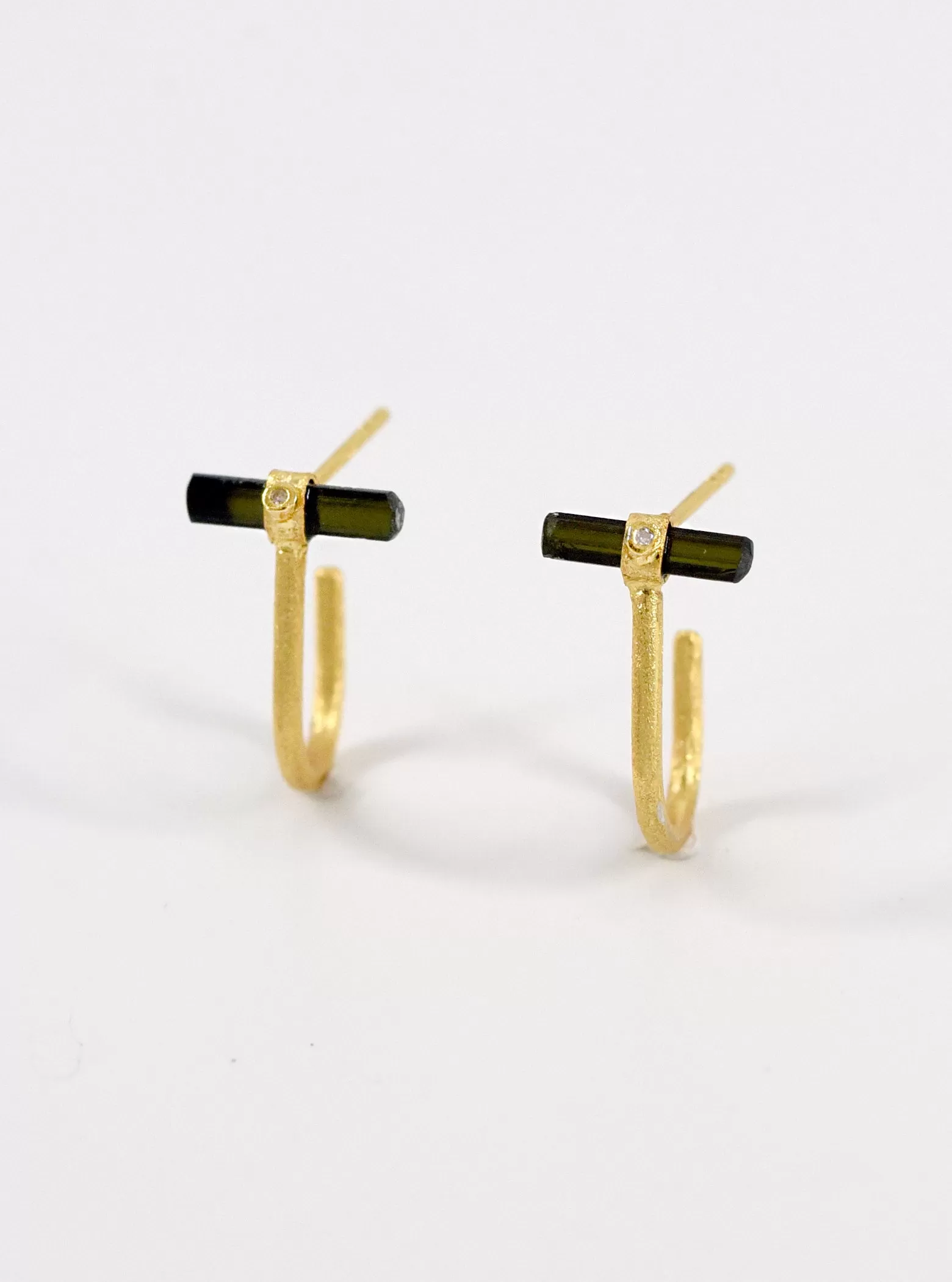 Tourmaline Orbit Hoop Earrings