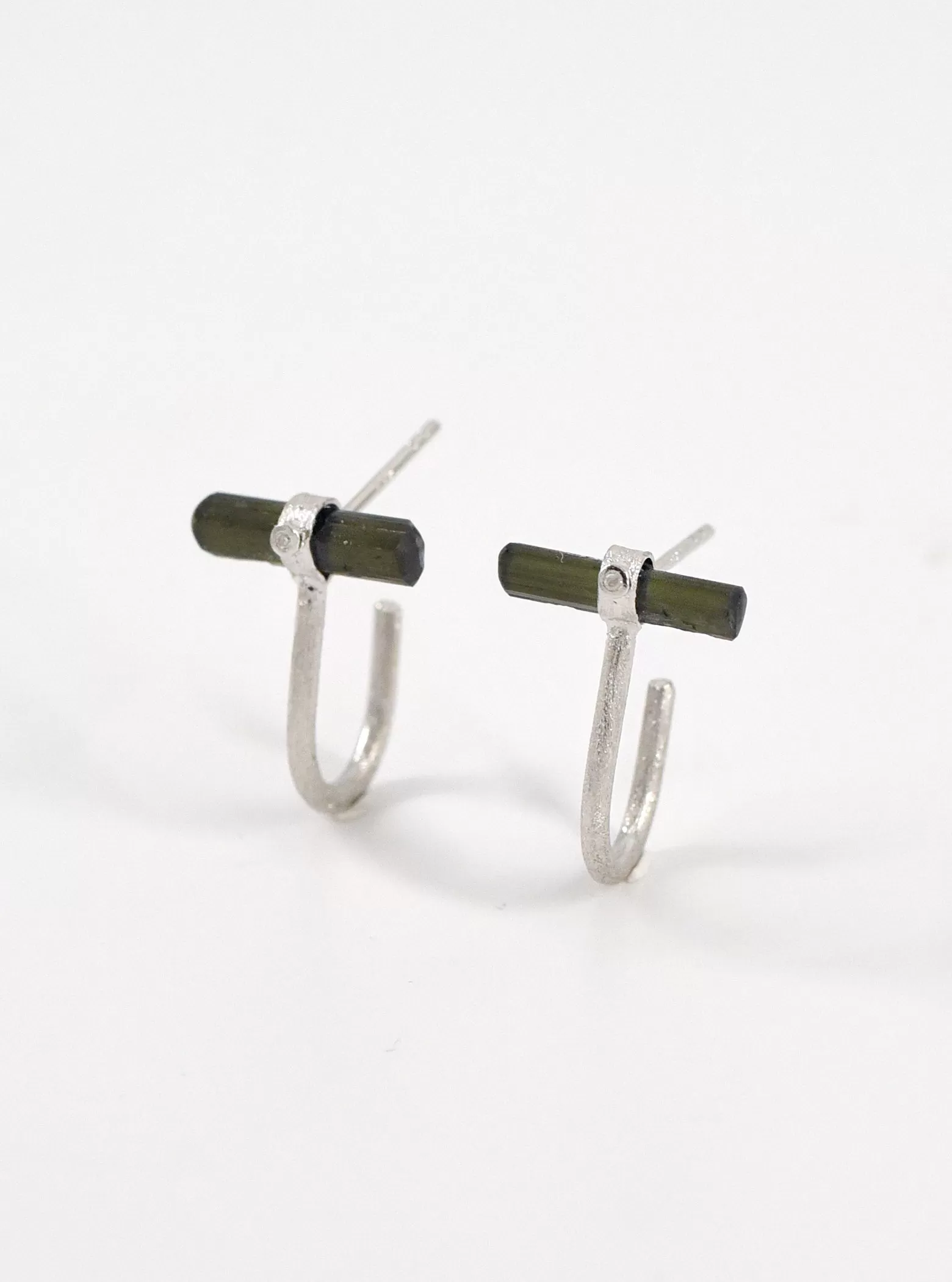 Tourmaline Orbit Hoop Earrings