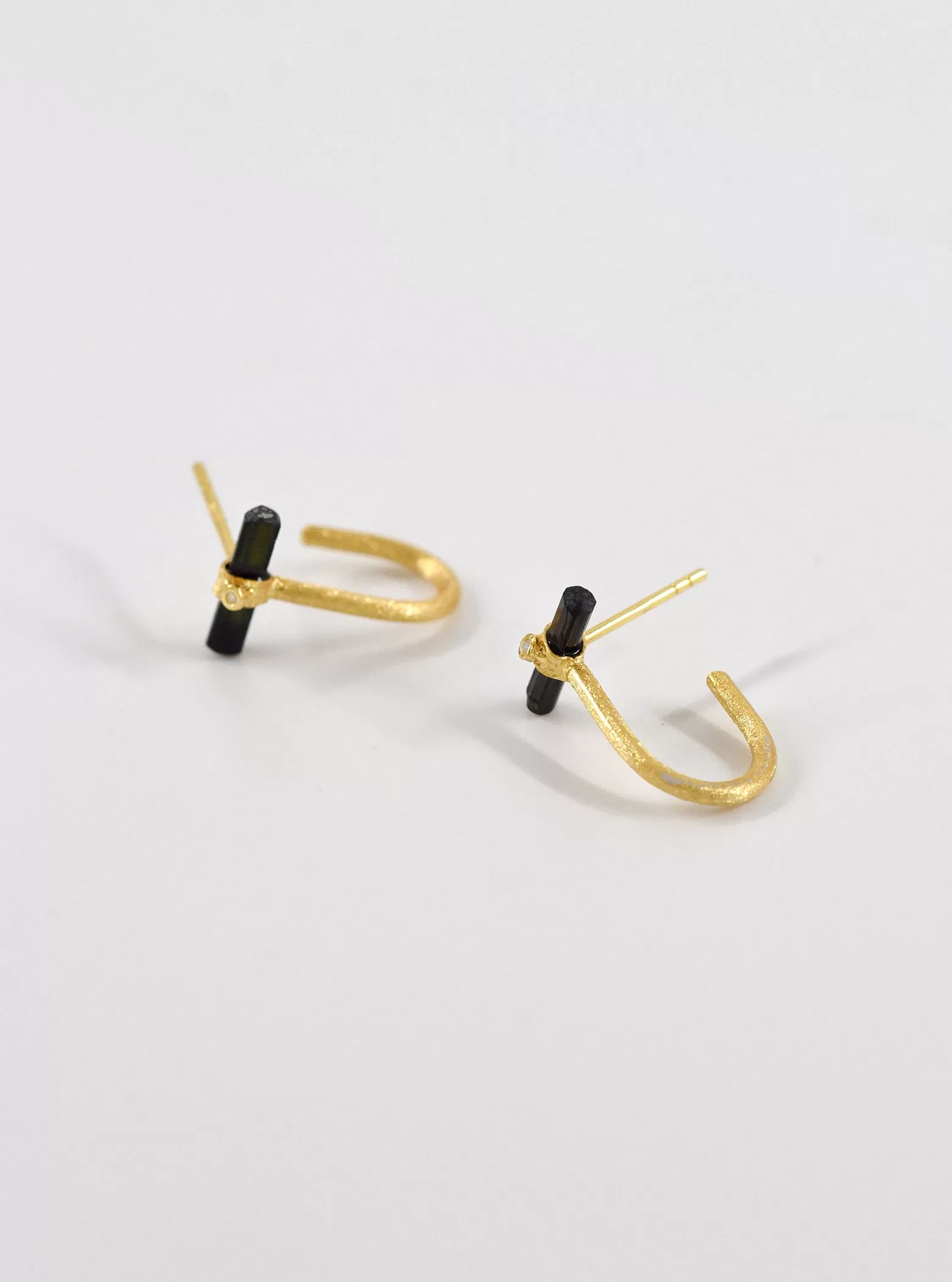 Tourmaline Orbit Hoop Earrings