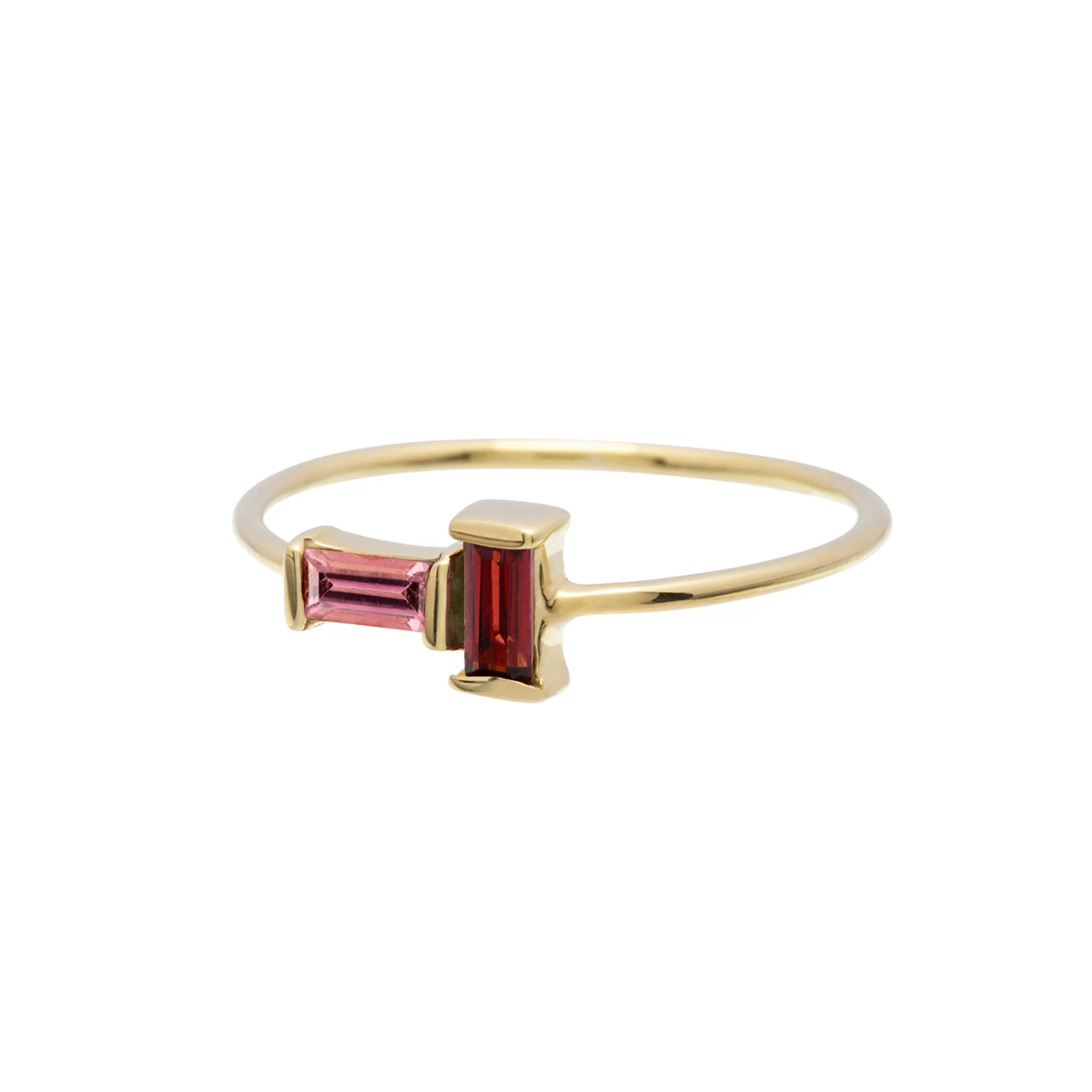 TU Y YO PINK TOURMALINE   GARNET RING