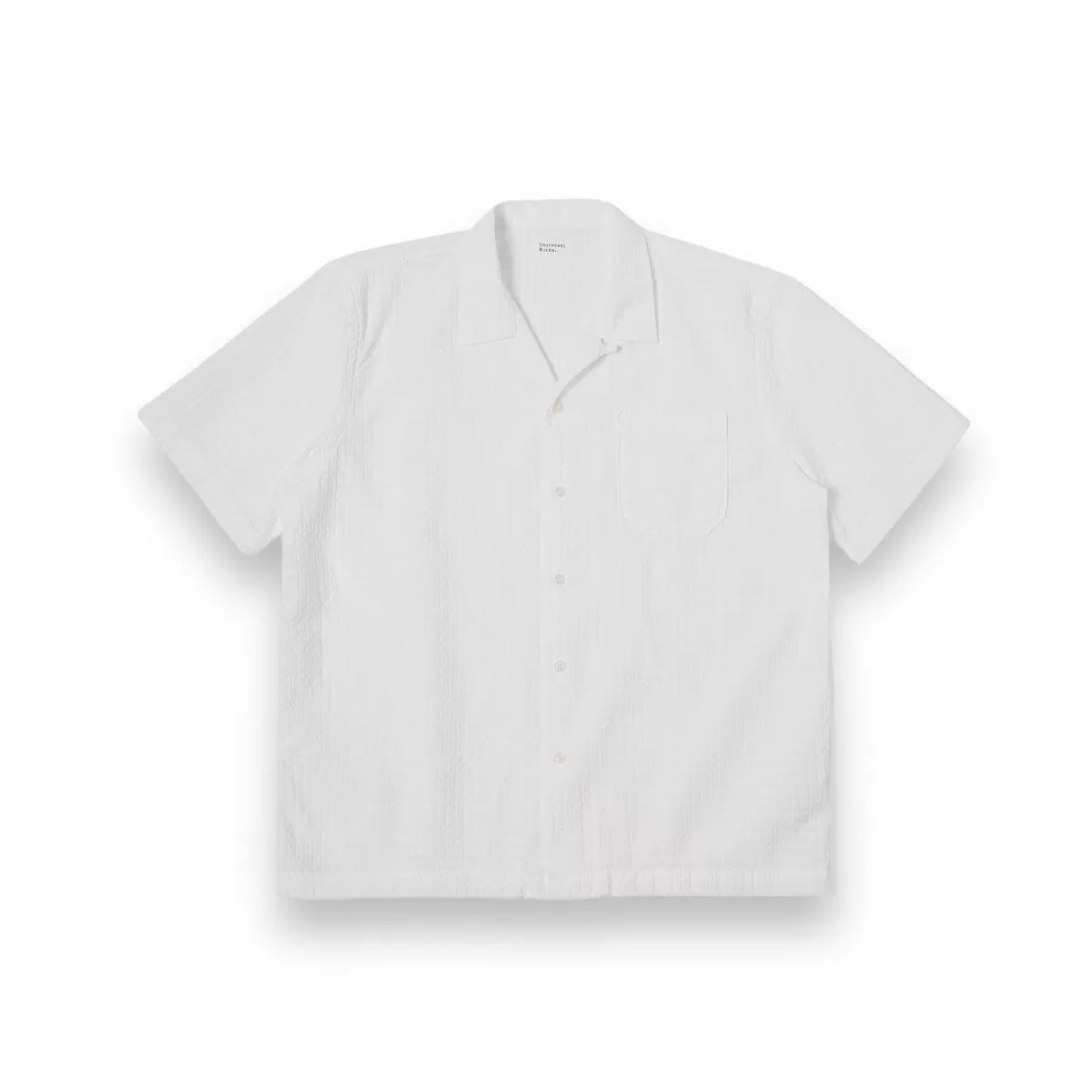 Universal Works Road Shirt 30650 delos cotton white