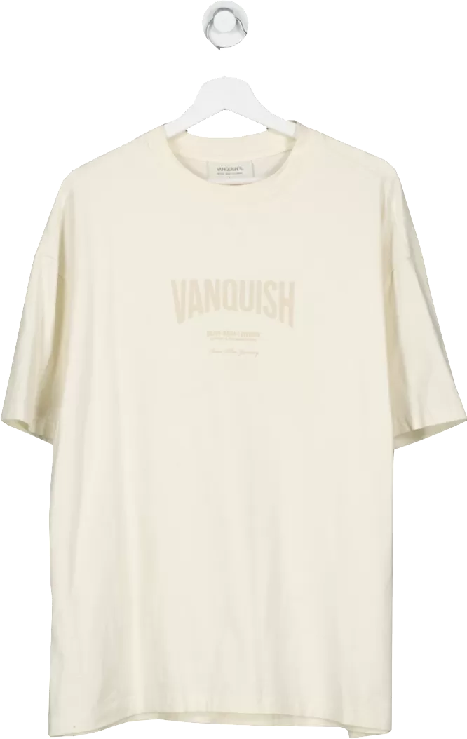 Vanquish Cream Better Than Yesterday Heavy Weight Division Oversized T Shirt UK L