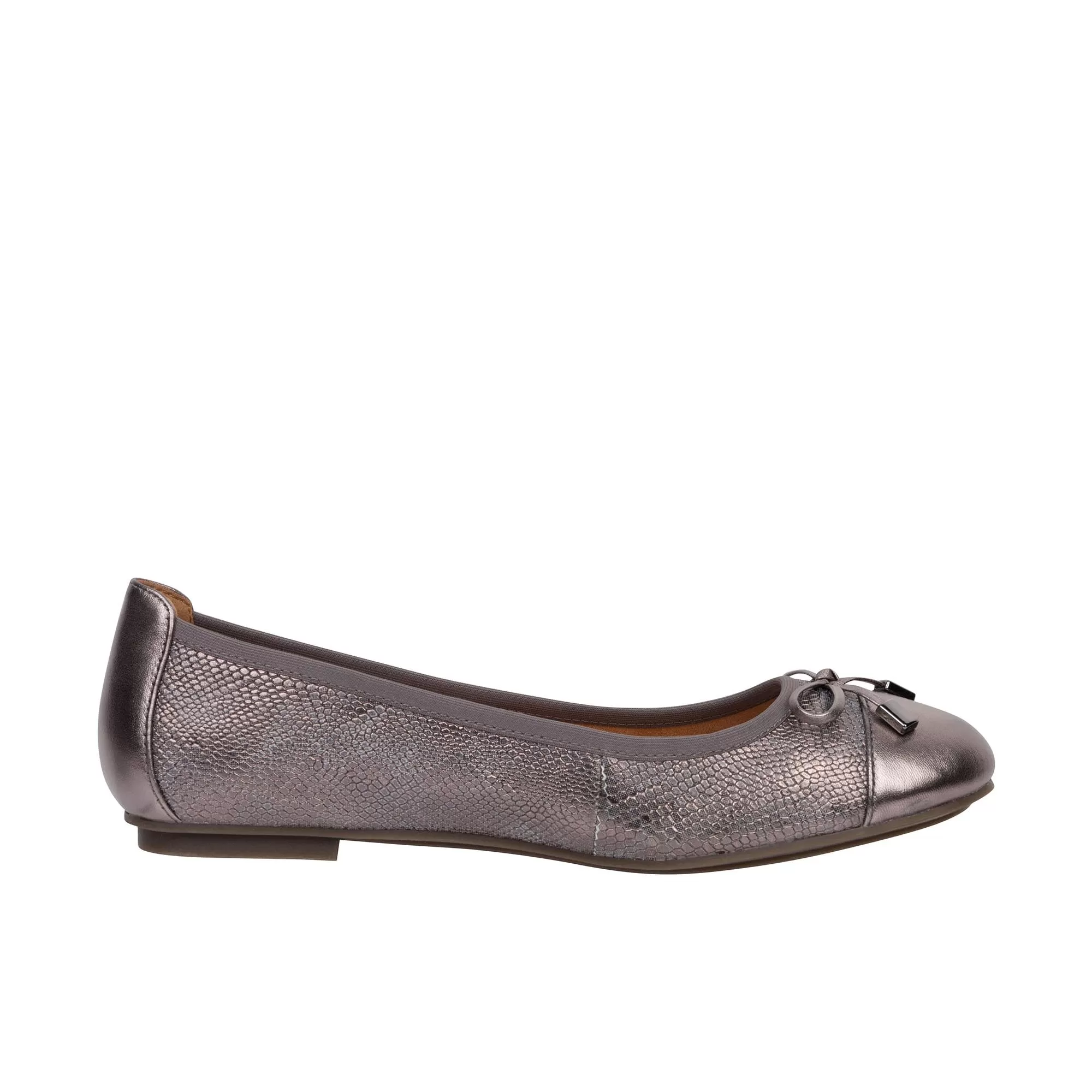 Vionic Womens Minna Ballet Flat Pewter