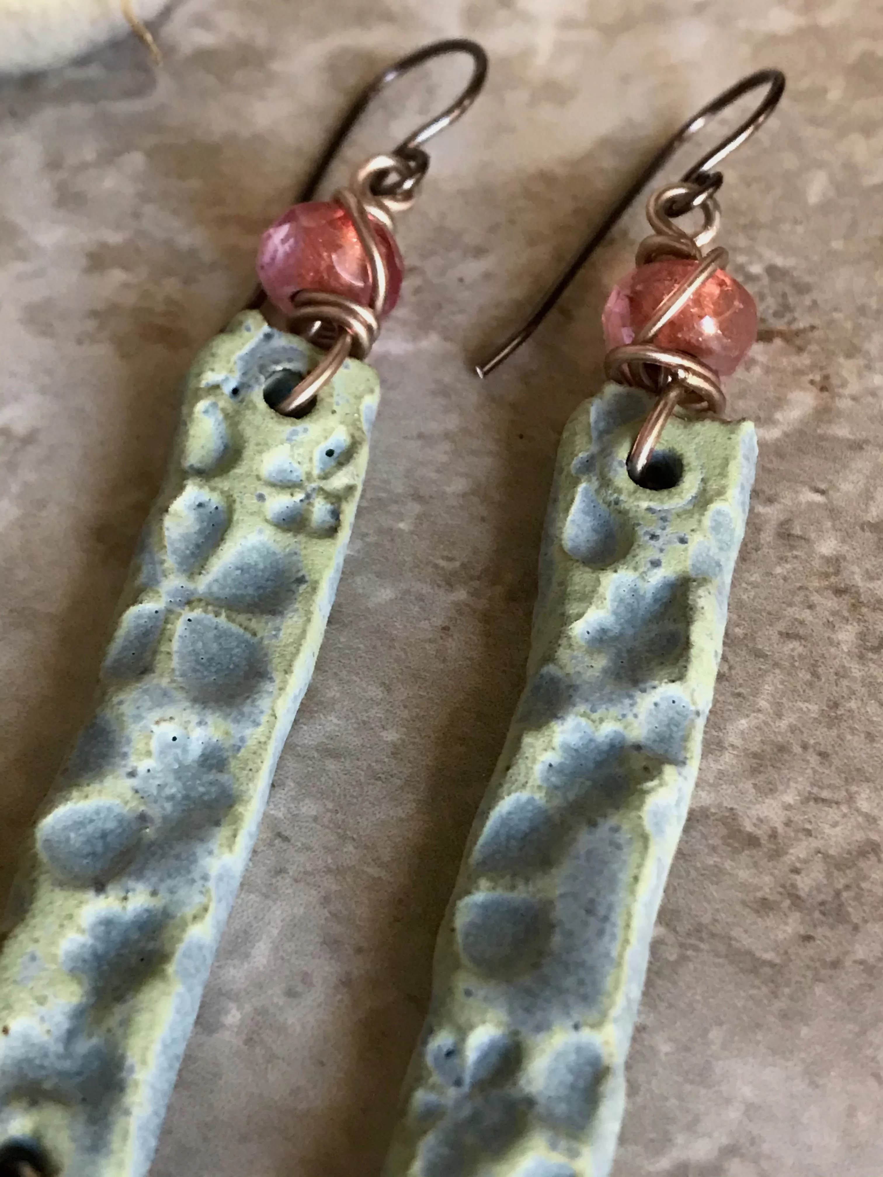 Whimsical Artisan Earrings with Delicate Bellflower Dangles