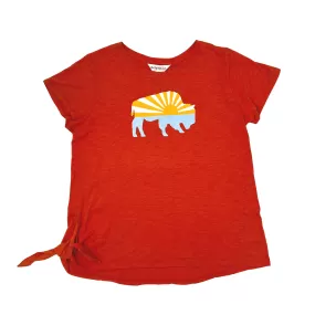 Women's BFLO With Sunrise Orange Short Sleeve Shirt