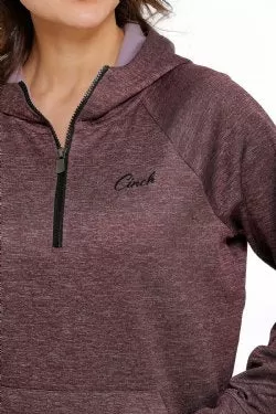 WOMEN'S CINCH FLEECE 1/2 ZIP HOODIE