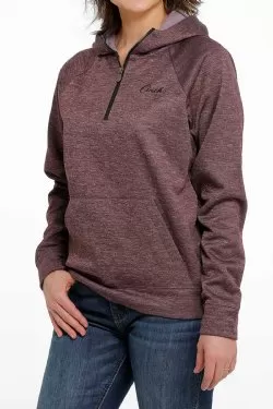 WOMEN'S CINCH FLEECE 1/2 ZIP HOODIE