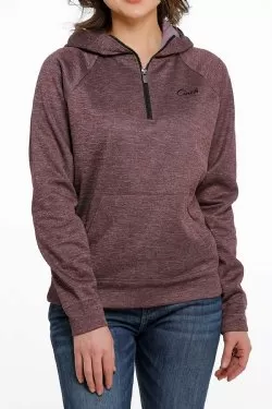 WOMEN'S CINCH FLEECE 1/2 ZIP HOODIE