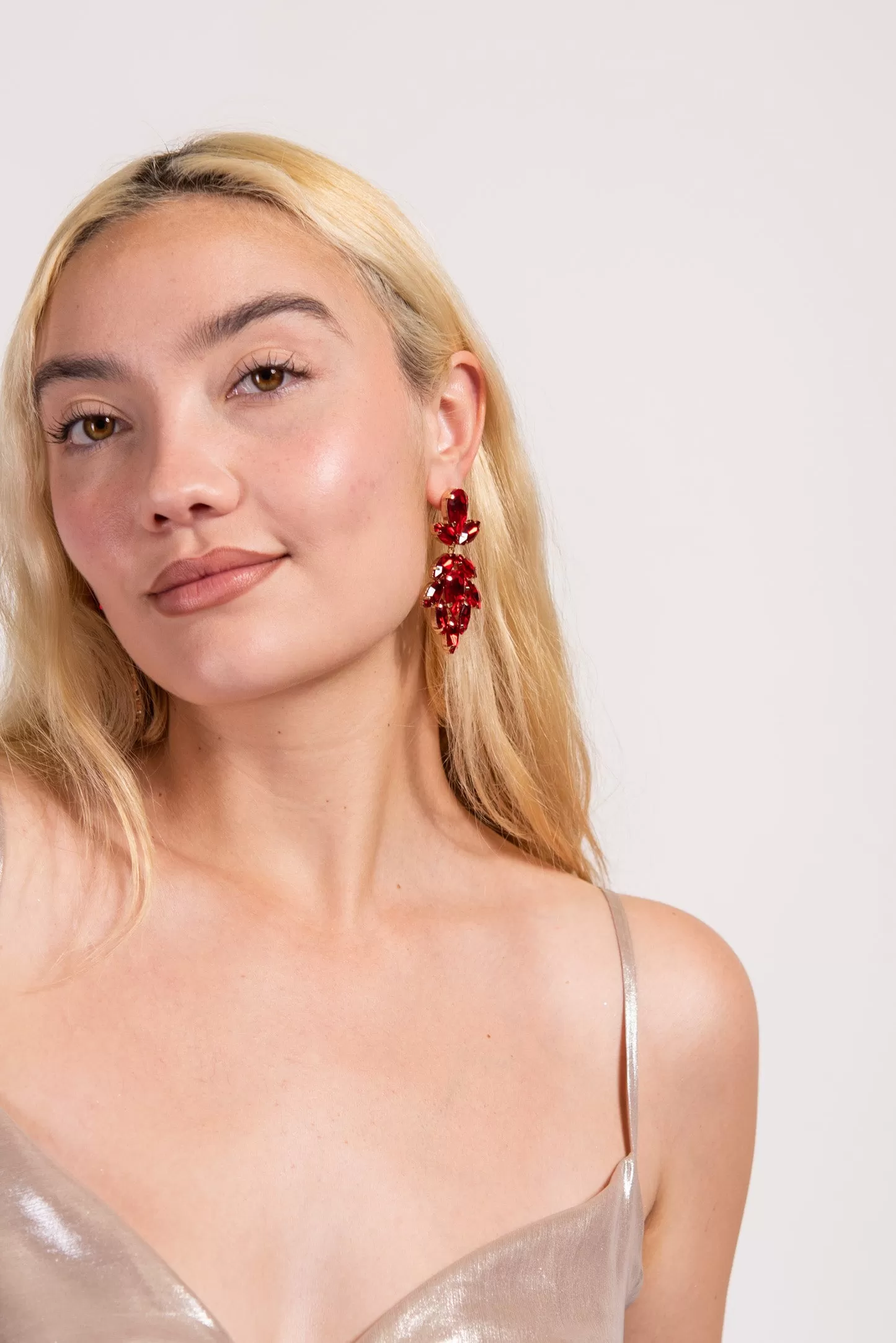 Wren Stone Flower Drop Earrings